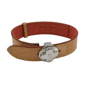 Louis Vuitton Vachetta Monogram Flower Leather Bracelet